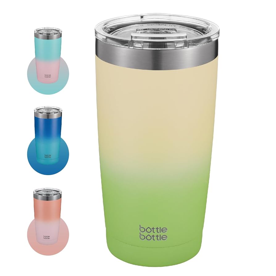Amazon | BOTTLE BOTTLE ステンレス タンブラー 600ml 蓋付き